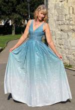 Katness Super Sparkle Ombre Gown